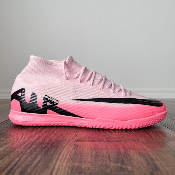 Nike Zoom Superfly 9 Academy IC Indoor Soccer Shoes DJ5627-601 Size 10.5 Pink